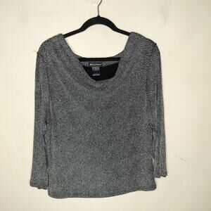 Made in Heaven Stretch Jersey Cowl Neck Spotted